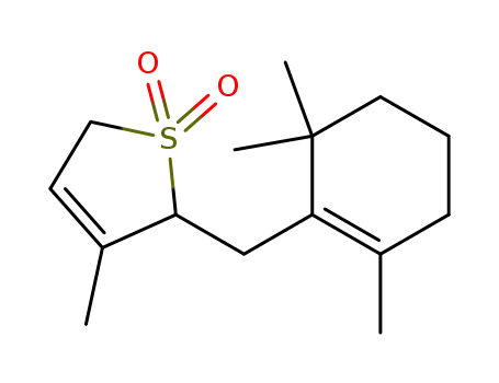 3-methyl-2-((2,6,6-trimethylcyclohex-1-en-1-yl)methyl)-2,5-dihydrothiophene 1,1-dioxide