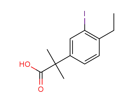2-(4-ethyl-3-iodophenyl)-2-methylpropanoic acid