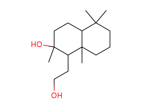 2-Hydroxy-2,5,5,8a-tetramethyl-1-(2-hydroxyethyl)-decahydronaphthalene