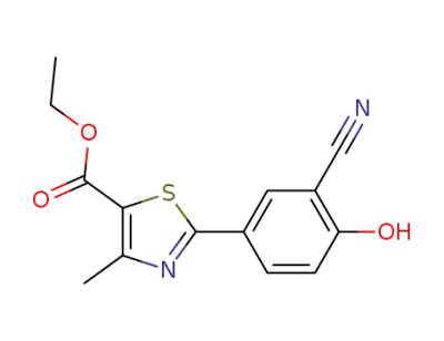ethyl-2-(3-cyano-4-hydroxy phenyl)-4-methyl thiozole-5-carboxylate