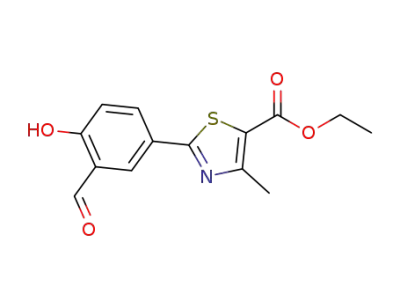 ethyl 2‐(3‐formyl‐4‐hydroxyphenyl)‐4‐methylthiazole‐5‐carboxylate