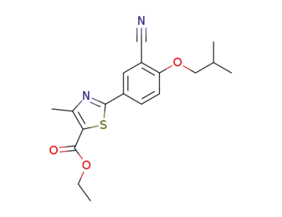 2-(3-cyano-4-isobutyloxyphenyl)-4-methylthiazole-5-carboxylic acid ethyl ester